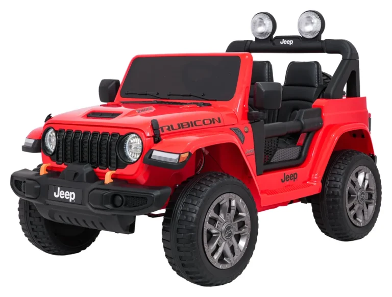 Dječji Jeep Wrangler Rubicon Lift Crveni Auto Na Akumulator 6