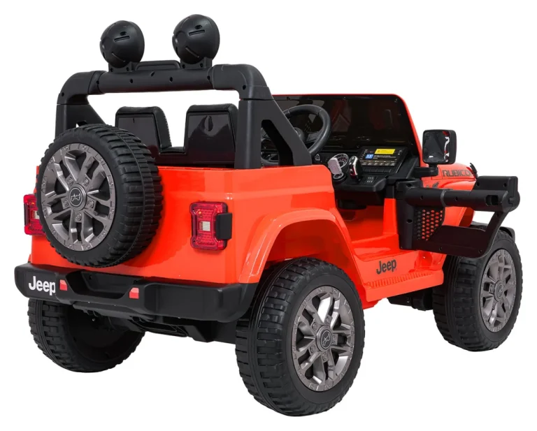 Dječji Jeep Wrangler Rubicon Lift Narančasti Auto Na Akumulator 11