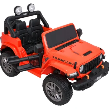 Dječji Jeep Wrangler Rubicon Lift Narančasti Auto Na Akumulator 13