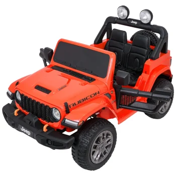 Dječji Jeep Wrangler Rubicon Lift Narančasti Auto Na Akumulator 15