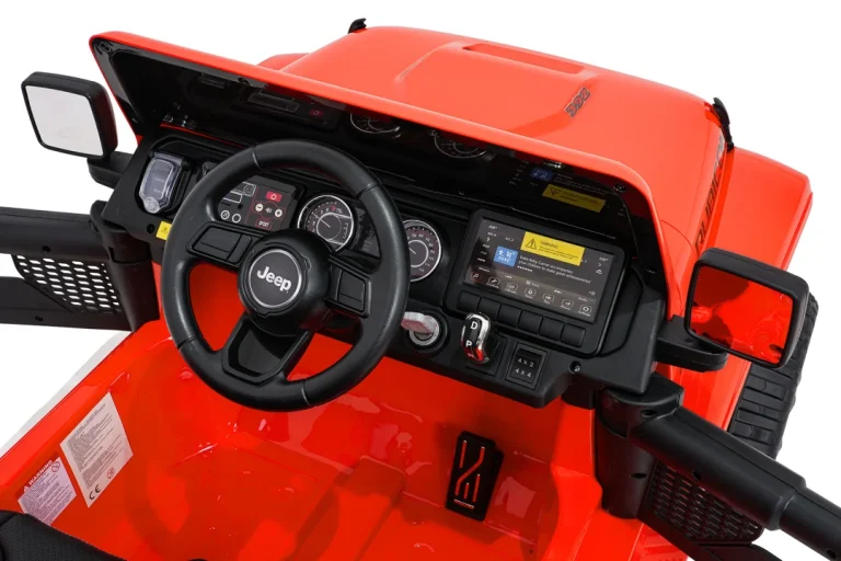 Dječji Jeep Wrangler Rubicon Lift Narančasti Auto Na Akumulator 19