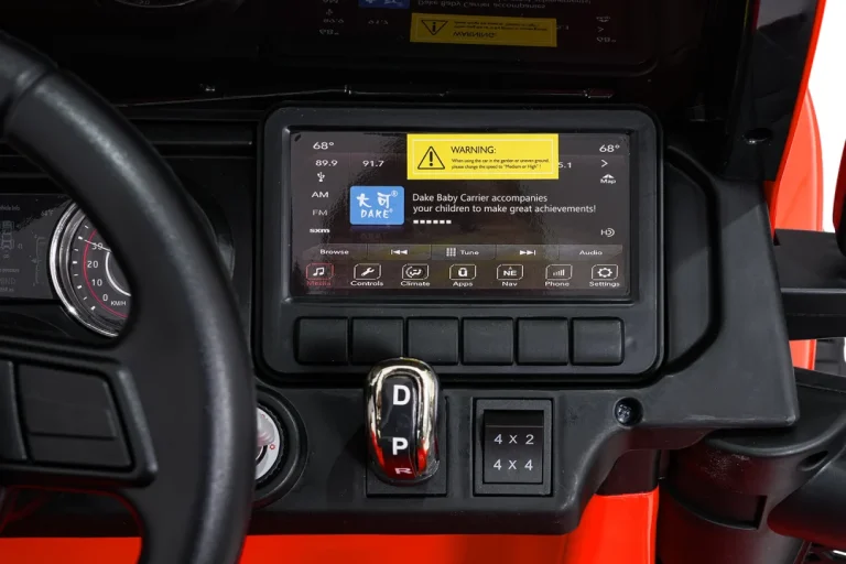 Dječji Jeep Wrangler Rubicon Lift Narančasti Auto Na Akumulator 20