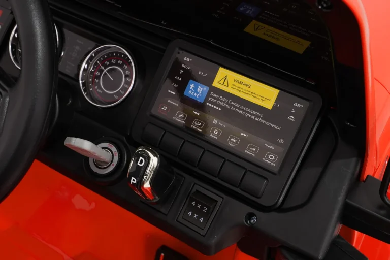 Dječji Jeep Wrangler Rubicon Lift Narančasti Auto Na Akumulator 21