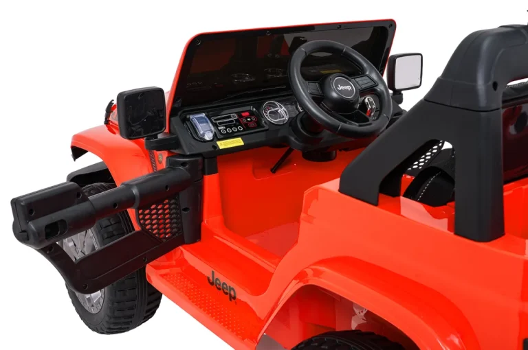Dječji Jeep Wrangler Rubicon Lift Narančasti Auto Na Akumulator 25