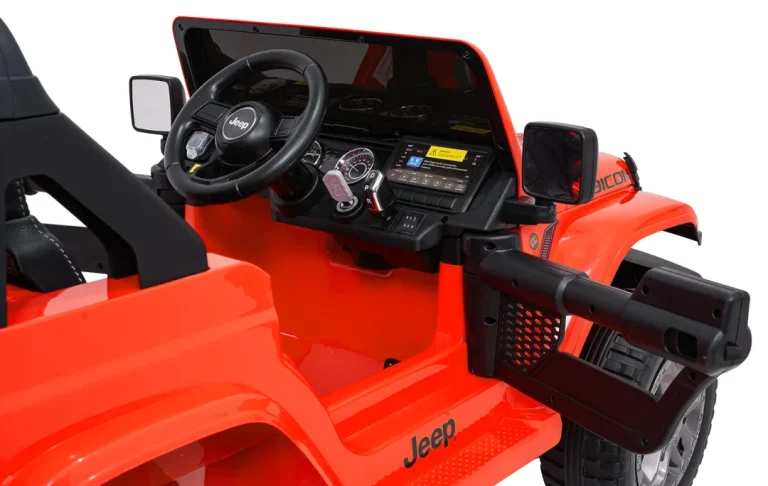 Dječji Jeep Wrangler Rubicon Lift Narančasti Auto Na Akumulator 26