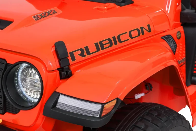 Dječji Jeep Wrangler Rubicon Lift Narančasti Auto Na Akumulator 28