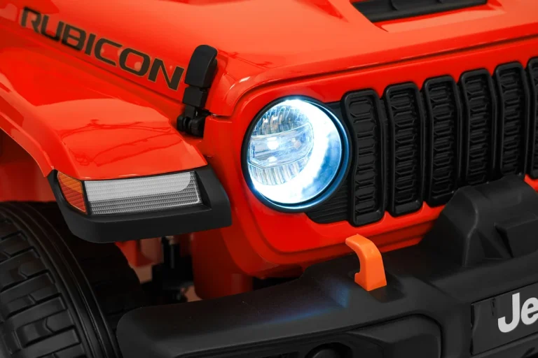 Dječji Jeep Wrangler Rubicon Lift Narančasti Auto Na Akumulator 29