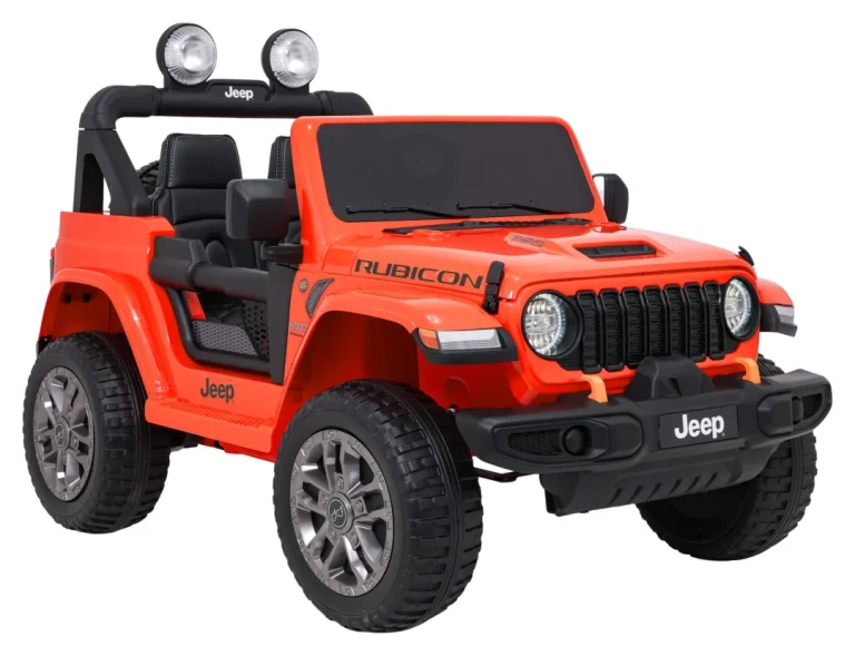 Dječji Jeep Wrangler Rubicon Lift Narančasti Auto Na Akumulator 5