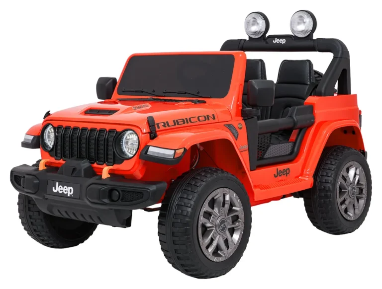 Dječji Jeep Wrangler Rubicon Lift Narančasti Auto Na Akumulator 6