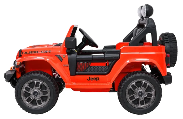Dječji Jeep Wrangler Rubicon Lift Narančasti Auto Na Akumulator 7
