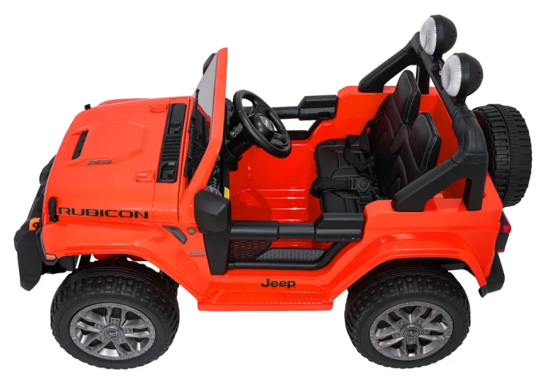 Dječji Jeep Wrangler Rubicon Lift Narančasti Auto Na Akumulator 8