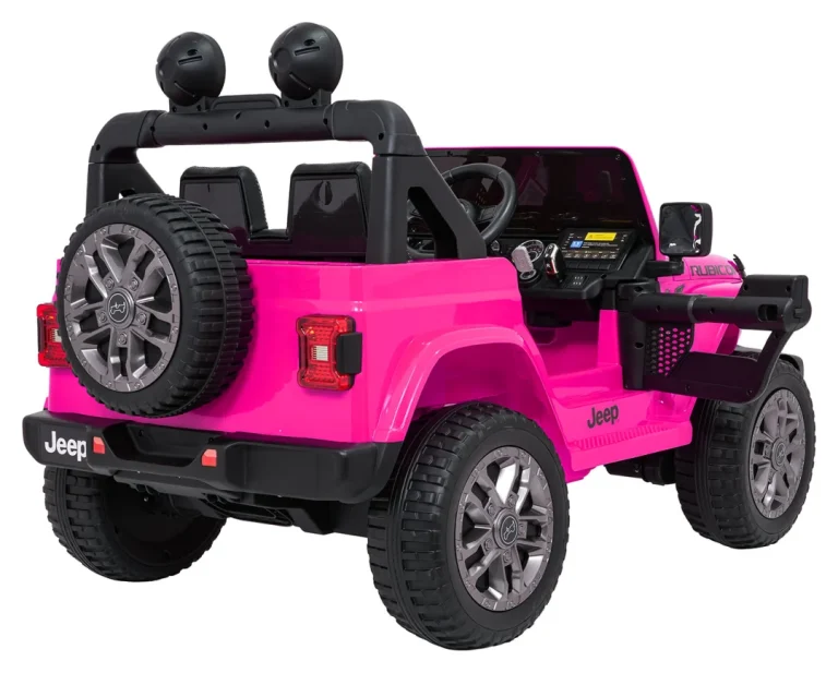 Dječji Jeep Wrangler Rubicon Lift Ružičasti Auto Na Akumulator 10