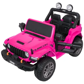 Dječji Jeep Wrangler Rubicon Lift Ružičasti Auto Na Akumulator 15