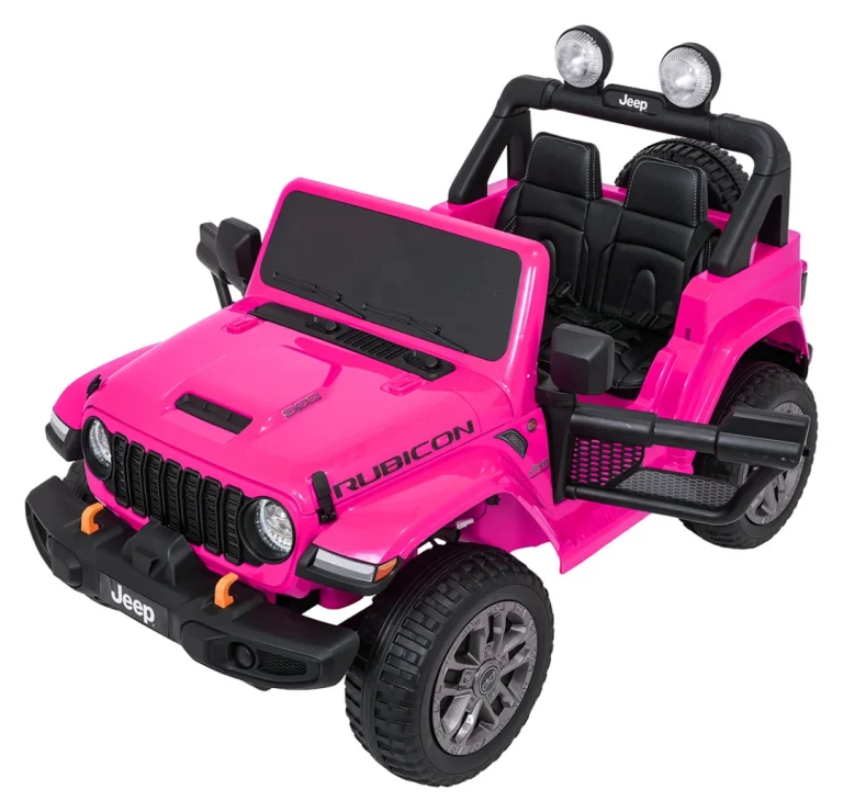 Dječji Jeep Wrangler Rubicon Lift Ružičasti Auto Na Akumulator 15