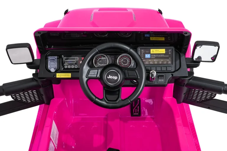 Dječji Jeep Wrangler Rubicon Lift Ružičasti Auto Na Akumulator 18
