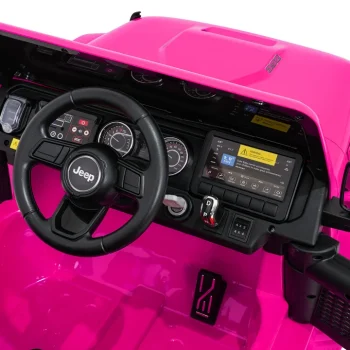 Dječji Jeep Wrangler Rubicon Lift Ružičasti Auto Na Akumulator 19