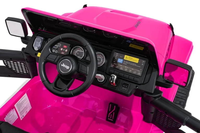 Dječji Jeep Wrangler Rubicon Lift Ružičasti Auto Na Akumulator 19