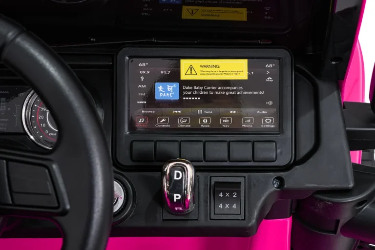 Dječji Jeep Wrangler Rubicon Lift Ružičasti Auto Na Akumulator 20