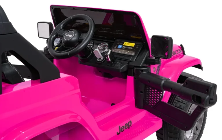 Dječji Jeep Wrangler Rubicon Lift Ružičasti Auto Na Akumulator 25