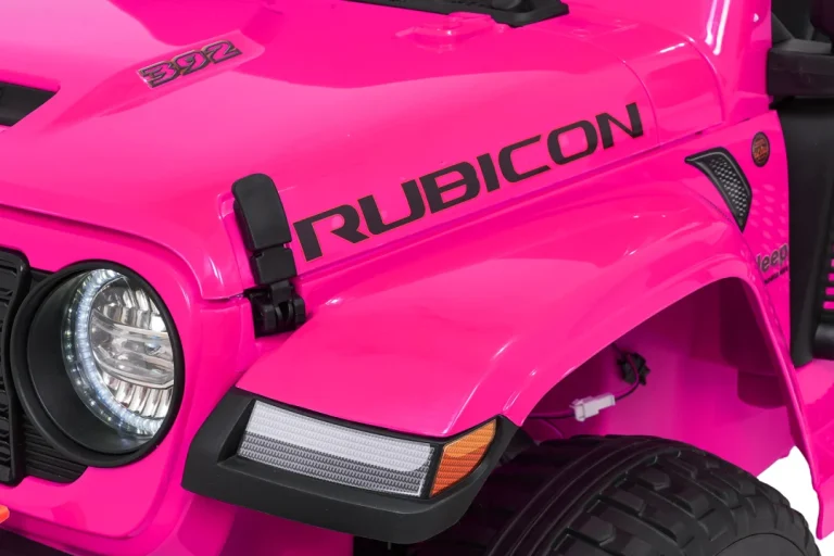 Dječji Jeep Wrangler Rubicon Lift Ružičasti Auto Na Akumulator 30