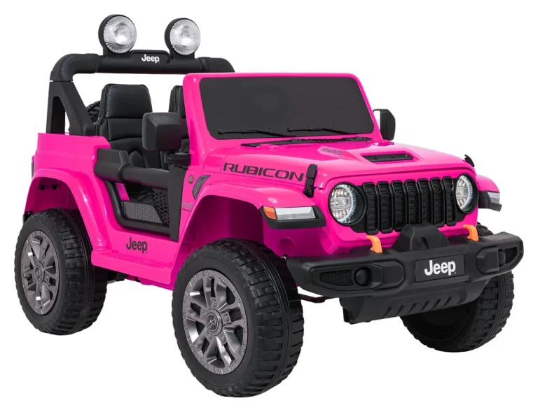 Dječji Jeep Wrangler Rubicon Lift Ružičasti Auto Na Akumulator 4