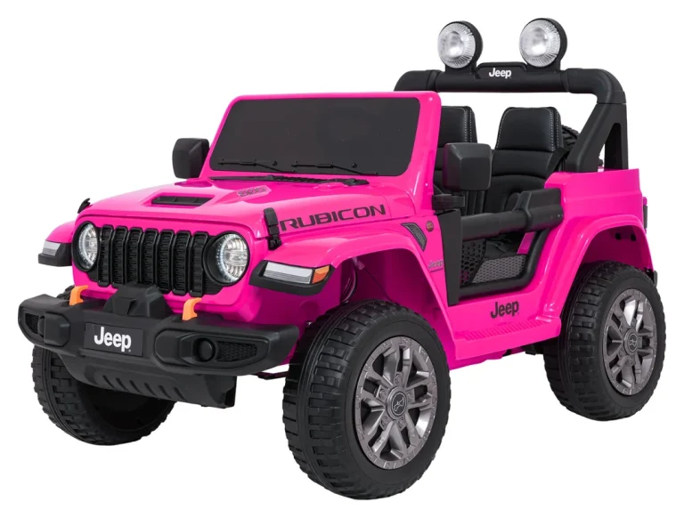 Dječji Jeep Wrangler Rubicon Lift Ružičasti Auto Na Akumulator 5