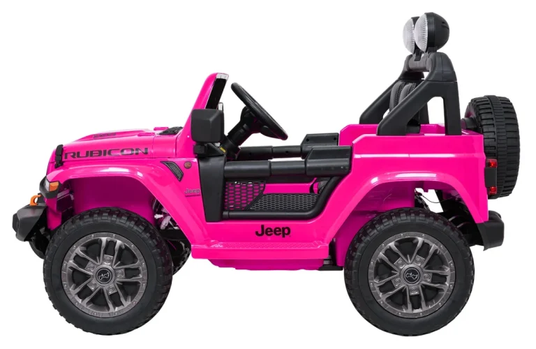 Dječji Jeep Wrangler Rubicon Lift Ružičasti Auto Na Akumulator 6