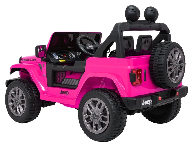 Dječji Jeep Wrangler Rubicon Lift Ružičasti Auto Na Akumulator 8