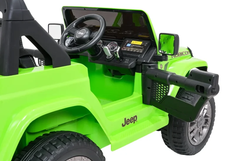 Dječji Jeep Wrangler Rubicon Lift Zeleni Auto Na Akumulator 25