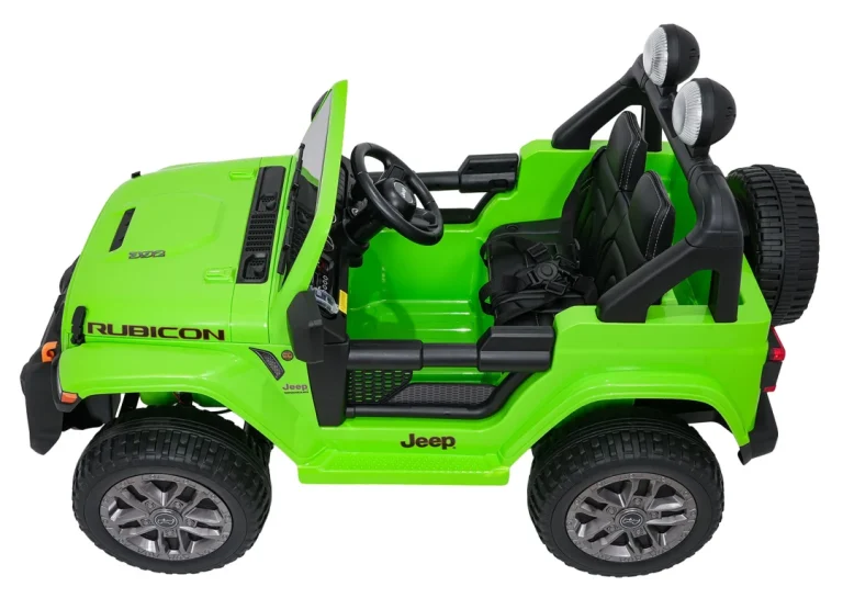 Dječji Jeep Wrangler Rubicon Lift Zeleni Auto Na Akumulator 7