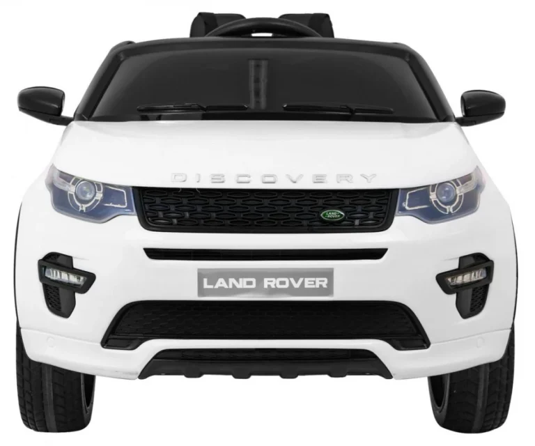 Dječji Land Rover Discovery Bijeli + Daljinski Upravljač + Pojas S 5 Točaka + Podešavanje, Bijela 3