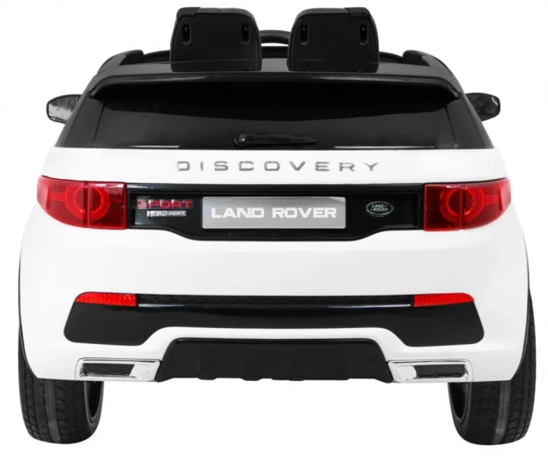 Dječji Land Rover Discovery Bijeli + Daljinski Upravljač + Pojas S 5 Točaka + Podešavanje, Bijela 6