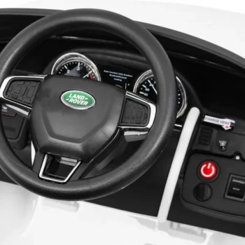 Dječji Land Rover Discovery Bijeli + Daljinski Upravljač + Pojas S 5 Točaka + Podešavanje, Bijela 9
