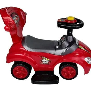 Dječji Auto Za Guranje S Ručkom Za Roditelje Mega Autić 3 U 1 Crveni 10