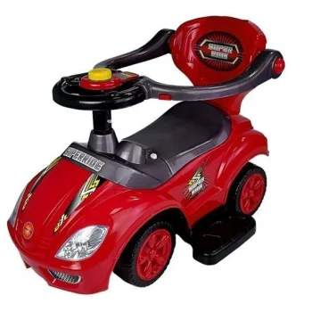 Dječji Auto Za Guranje S Ručkom Za Roditelje Mega Autić 3 U 1 Crveni 6