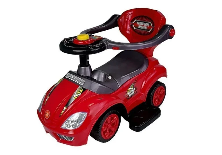 Dječji Auto Za Guranje S Ručkom Za Roditelje Mega Autić 3 U 1 Crveni 6