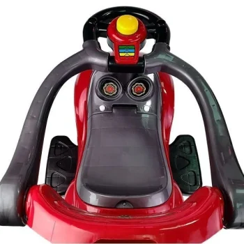 Dječji Auto Za Guranje S Ručkom Za Roditelje Mega Autić 3 U 1 Crveni 8