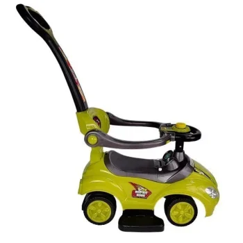 Dječji Auto Za Guranje S Ručkom Za Roditelje Mega Autić 3 U 1 žuti 4