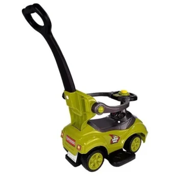 Dječji Auto Za Guranje S Ručkom Za Roditelje Mega Autić 3 U 1 žuti 5