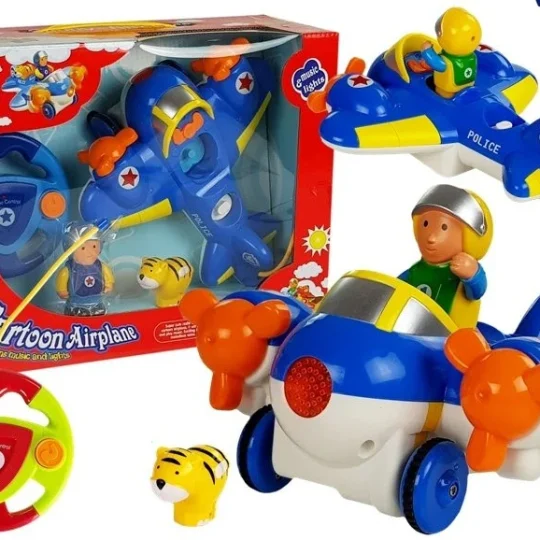 Dječji Avion Na Daljinsko Upravljanje S Volanom, Plavi 1