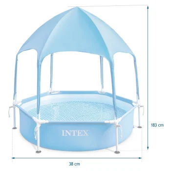 Dječji Bazen S Okvirom I Krovom 183 X 38 Cm Intex 28209 5