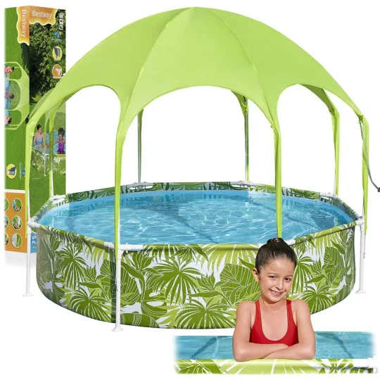 Dječji Bazen S Okvirom I Krovom 244x51 Cm Bestway 56432 1