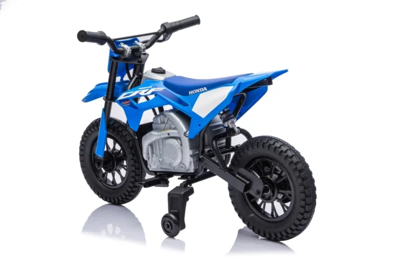 Dječji Električni Motocikl Honda Cfr450r Plavi Motor Na Akumulator 11