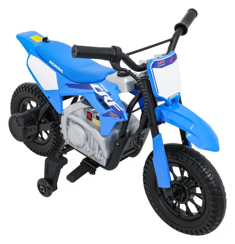 Dječji Električni Motocikl Honda Cfr450r Plavi Motor Na Akumulator 18
