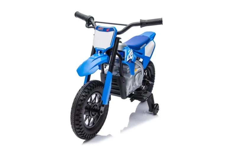 Dječji Električni Motocikl Honda Cfr450r Plavi Motor Na Akumulator 27