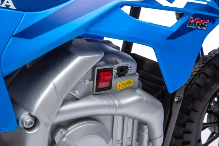 Dječji Električni Motocikl Honda Cfr450r Plavi Motor Na Akumulator 47