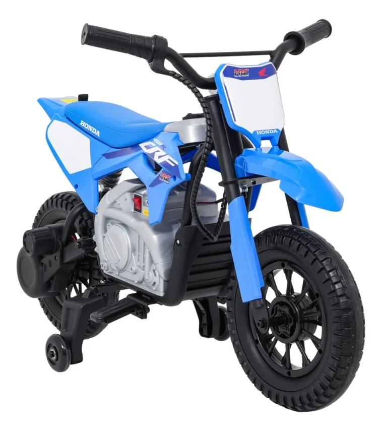 Dječji Električni Motocikl Honda Cfr450r Plavi Motor Na Akumulator 8