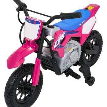 Dječji Električni Motocikl Honda Cfr450r Ružičasti Motor Na Akumulator 15