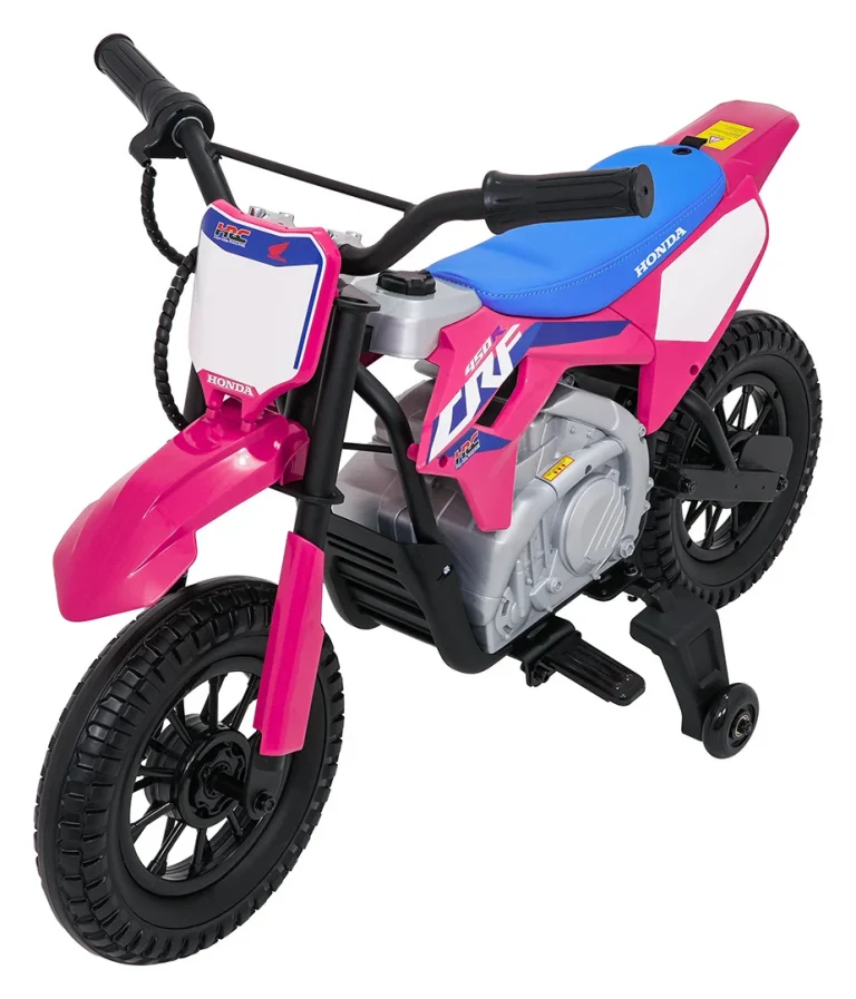 Dječji Električni Motocikl Honda Cfr450r Ružičasti Motor Na Akumulator 15