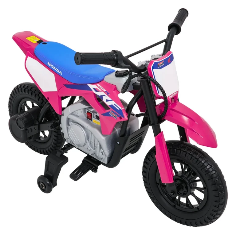 Dječji Električni Motocikl Honda Cfr450r Ružičasti Motor Na Akumulator 17